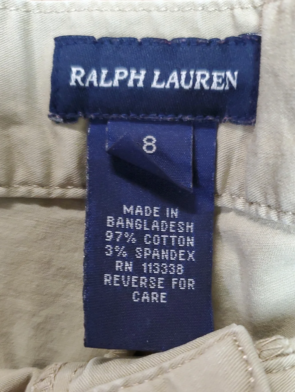 School Uniform Pants Ralph Lauren Size 8 Khaki Pants